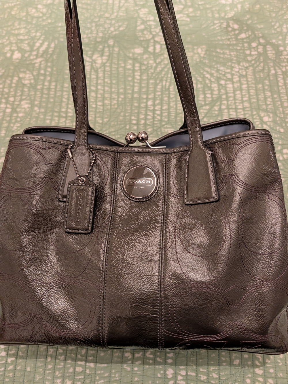 COACH Kisslock Purse